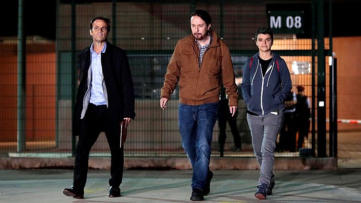 Telediario 1 - Iglesias insta a Sánchez a "moverse" sobre los presos