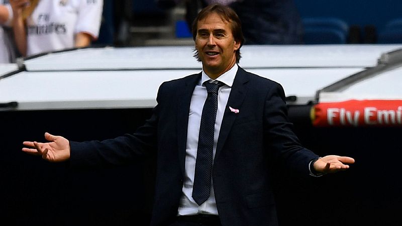 El entrenador del Real Madrid, Julen Lopetegui, ha dicho tras la derrota del Real Madrid contra el Levante en el Bernabéu, que no piensa en que pueda ser destituido y ha asegurado que cree "más que nunca" en sus jugadores.