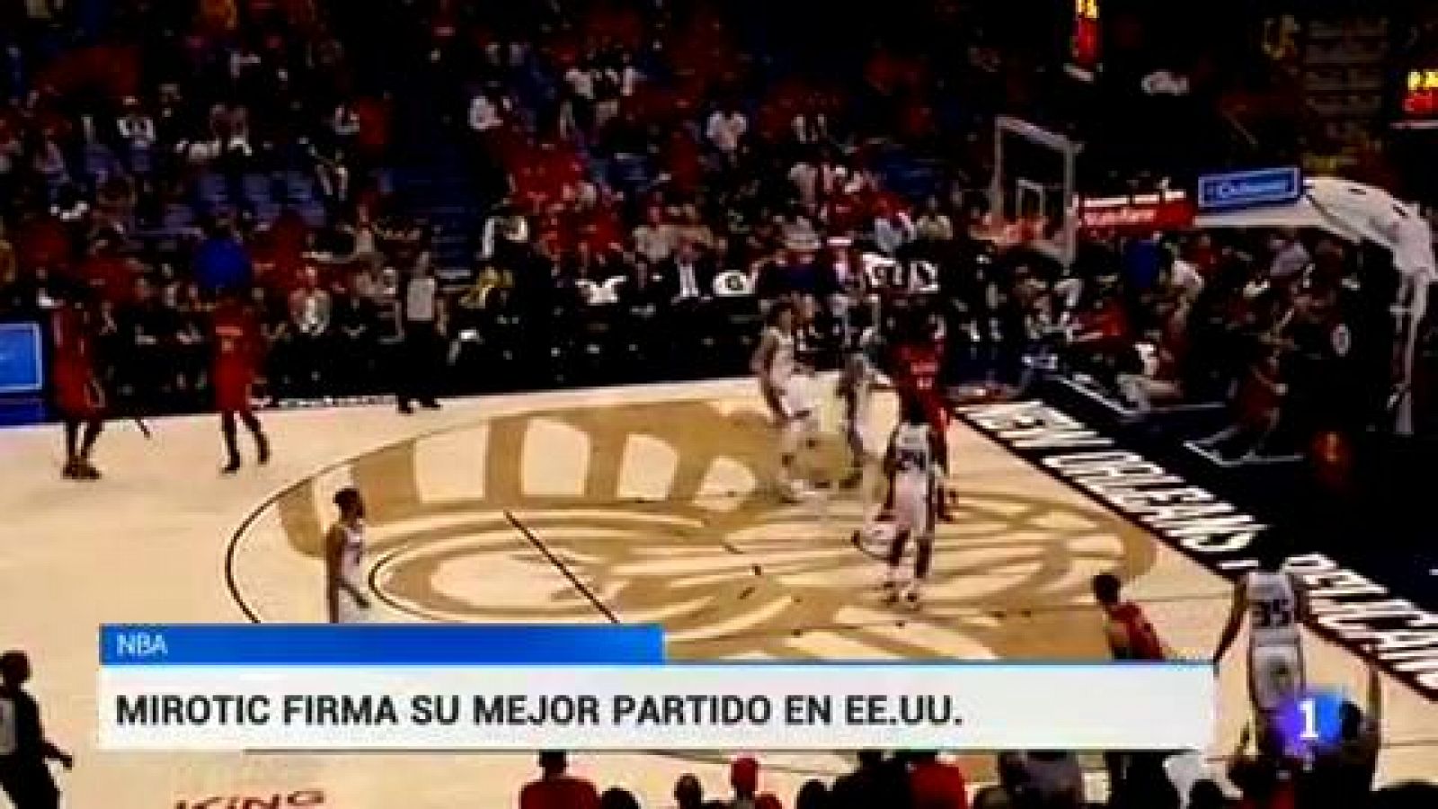 Telediario 1: Los Jazz de Ricky no pueden con los Warrios y Mirotic se sale con los Pelicans | RTVE Play