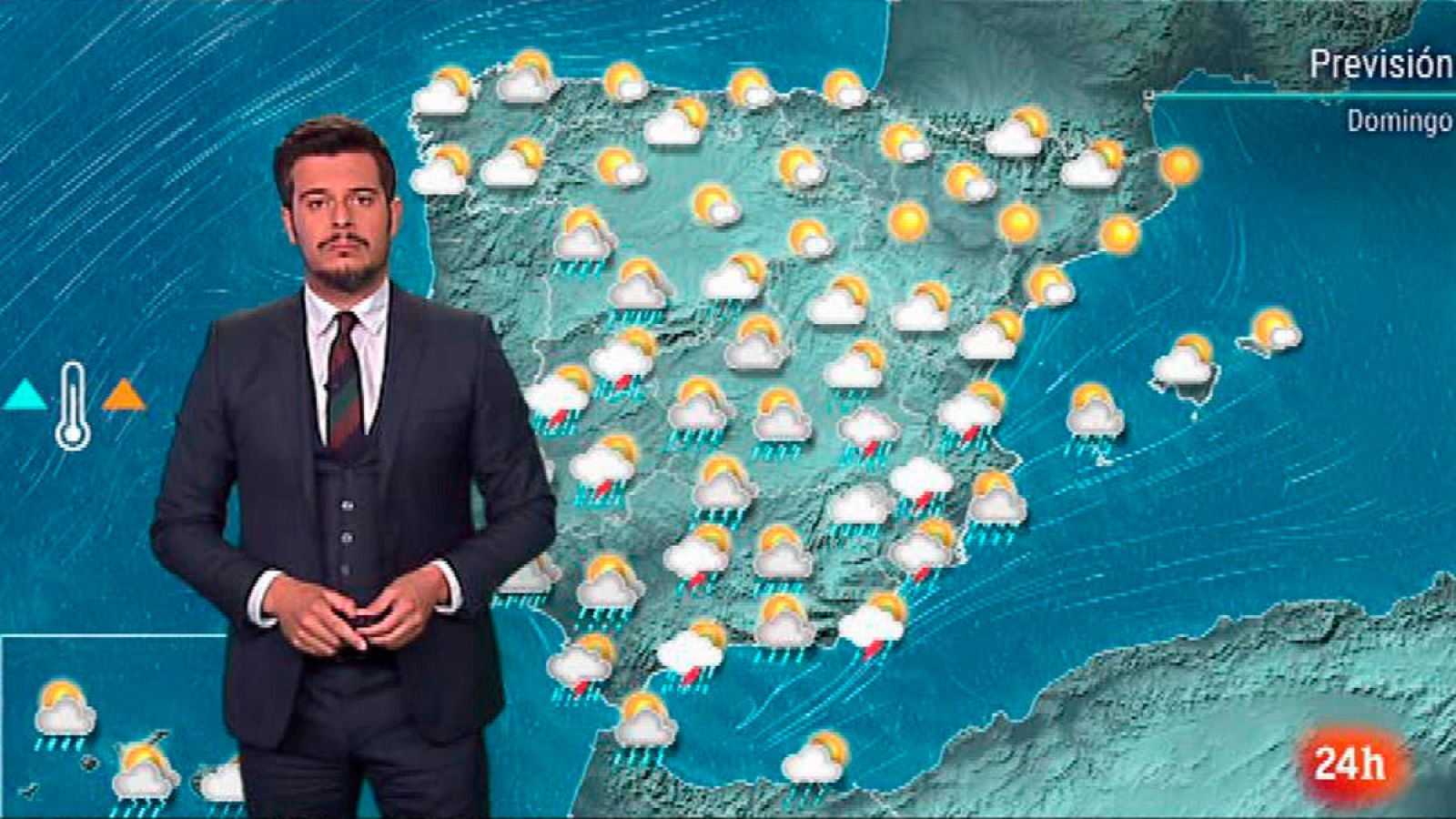 El tiempo: lluvias en el sur de la Península y Canarias