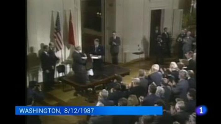 Telediario 1 - Trump retira a su país del tratado de armas nucleares intermedias