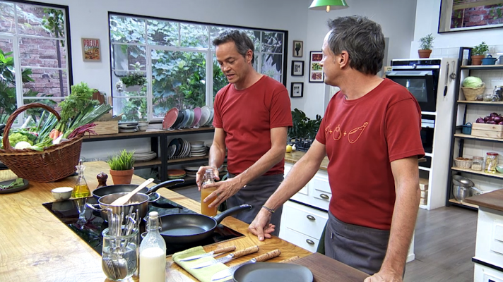 Torres en la cocina - Crema de setas. Stroganoff de cerdo