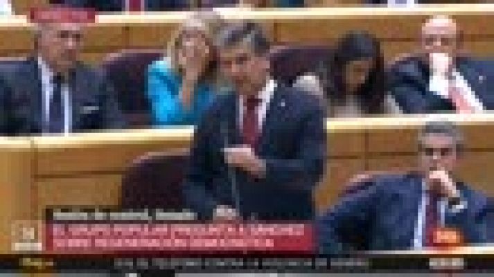 Informativo 24h - Sánchez y Cosidó se enzarzan en el Senado con duras acusaciones de corrupción