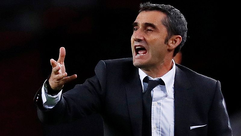 El entrenador del Barcelona, Ernesto Valverde, ha valorado la importancia de la victoria sobre el Inter de Milán en un momento en el que, "sin Messi", ha asegurado que "necesitaban dar un paso adelante".