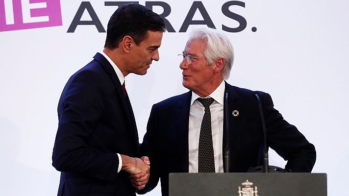 La tarde en 24h - Sánchez se compromete ante el actor Richard Gere y RAIS Fundación a impulsar medidas para las personas sin hogar