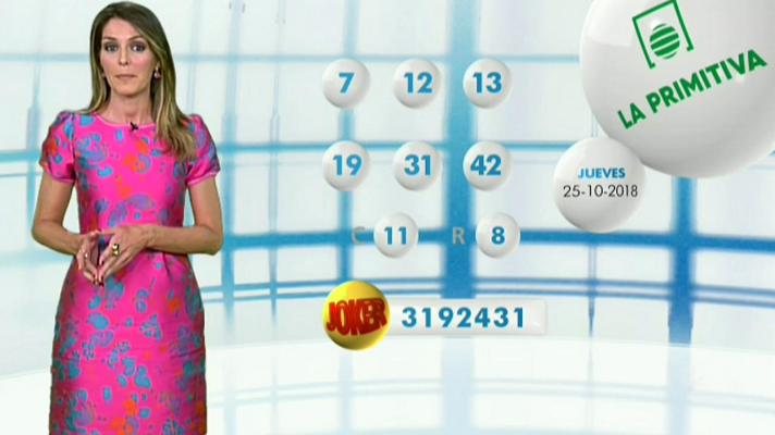 Loterías - Lotería Nacional + La Primitiva + Bonoloto - 25/10/18