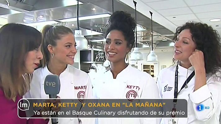 Marta, Ketty y Oxana disfrutan de su premio en el Basque Cul