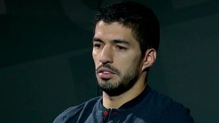 Telediario 1 - Luis Suárez: "Nadie piensa en si el Madrid viene jugando mal"