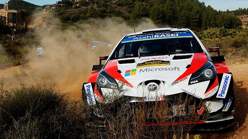 Rally de Catalua - Monumental enfado de Latvala tras reventar una rueda