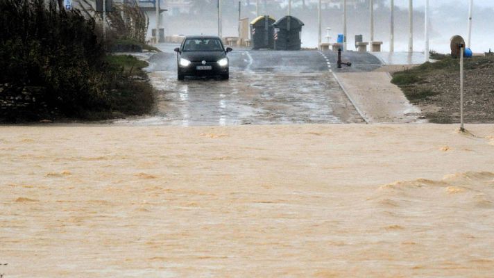 Lluvias fuertes en zonas del norte peninsular, Baleares y Melilla