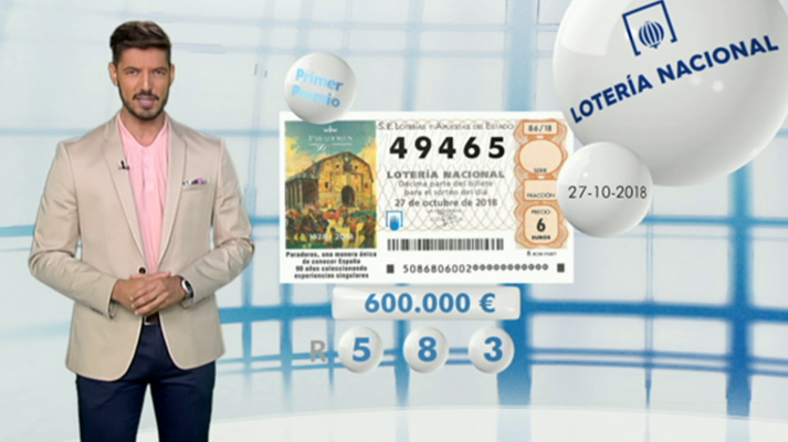 Loterías - Lotería Nacional - 27/10/18