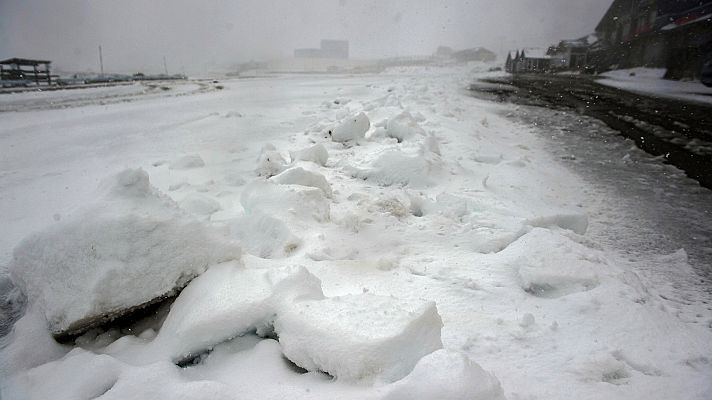 Telediario 1 - Primeras nevadas del otoño en el norte de España