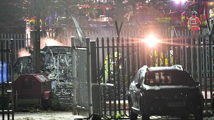 Telediario 1 - Accidente del helicóptero del dueño del Leicester