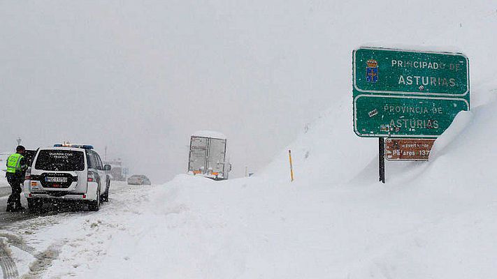 Puertos de montaña cerrados en el norte por el temporal