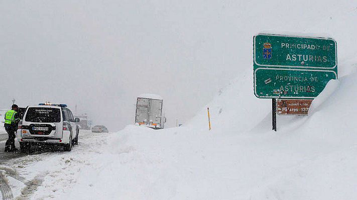  - Puertos de montaña cerrados en el norte por el temporal