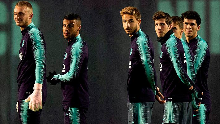 Telediario 1 - El Barça comienza en León la defensa de la Copa