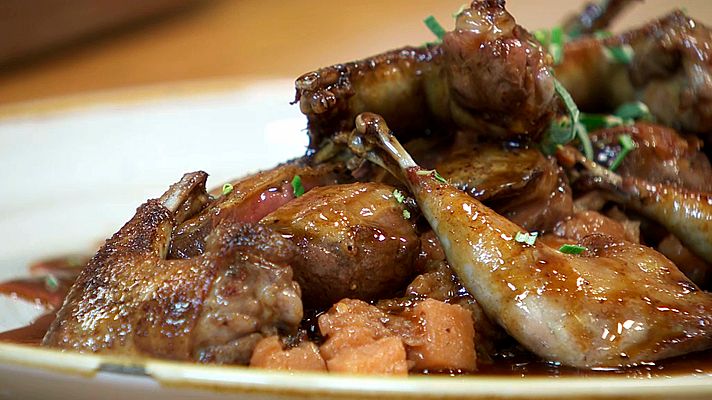 RTVE Cocina - Pichón con membrillo