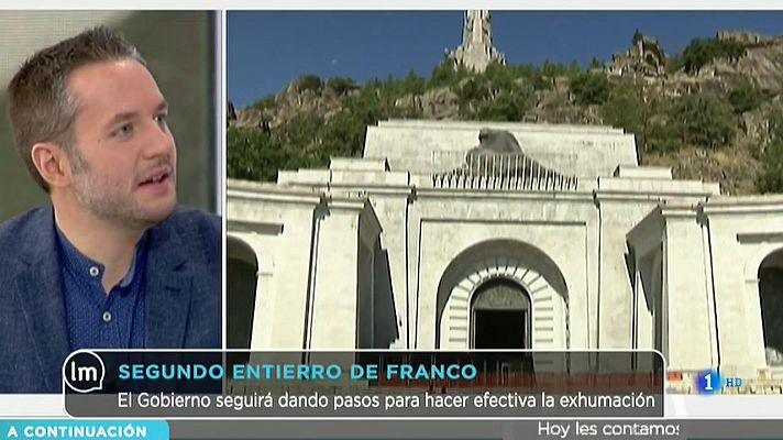 Detenido por pintar la tumba de Franco