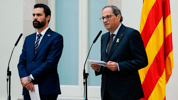 Informativo 24h - Torra acusa a Pedro Sánchez de ser "cómplice de la represión"