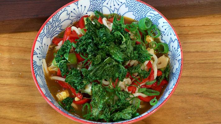 Fideos con verduras