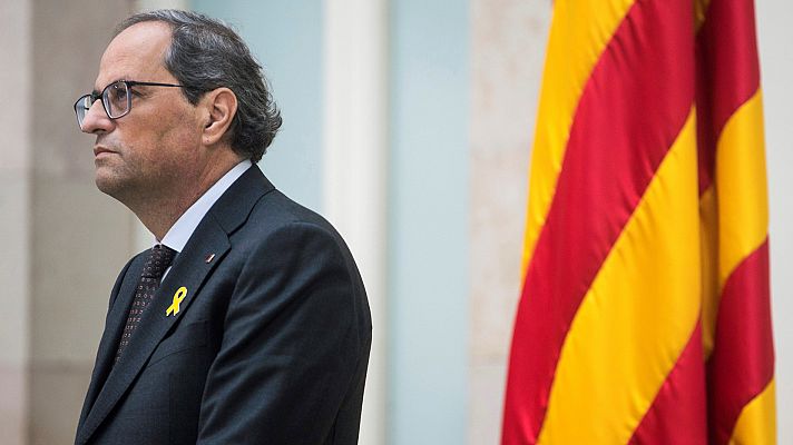 Torra: "Presidente Sánchez: nosotros, el pueblo de Cataluña, le retiramos el apoyo y le decimos que no votaremos los presupuestos"
