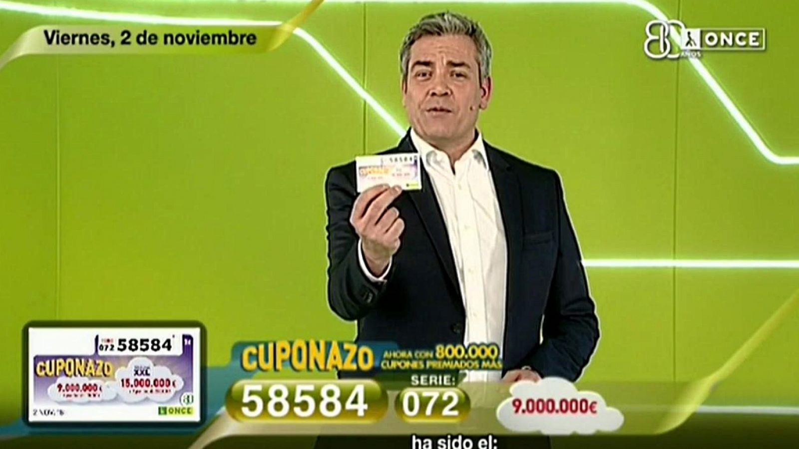 Sorteos ONCE: Sorteo ONCE - 02/11/18 | RTVE Play