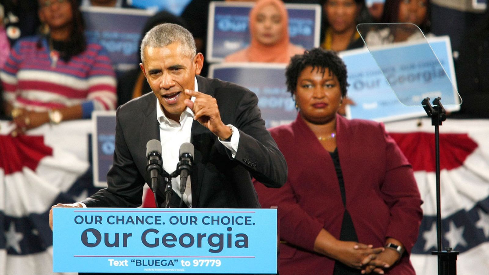  "No os quejéis", "salid a votar", ha dicho Obama en Georgia