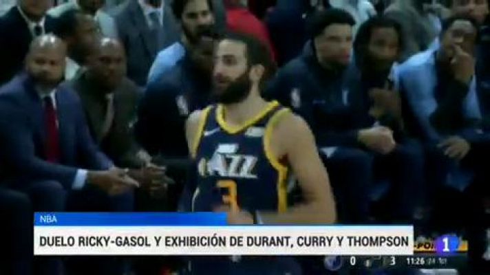 Telediario 1 - Marc Gasol le gana la partida a Ricky Rubio