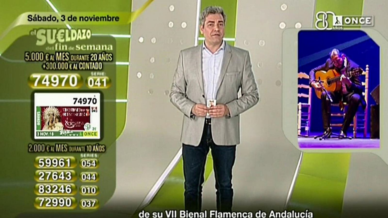 Sorteo ONCE - 03/11/18 - ver ahora
