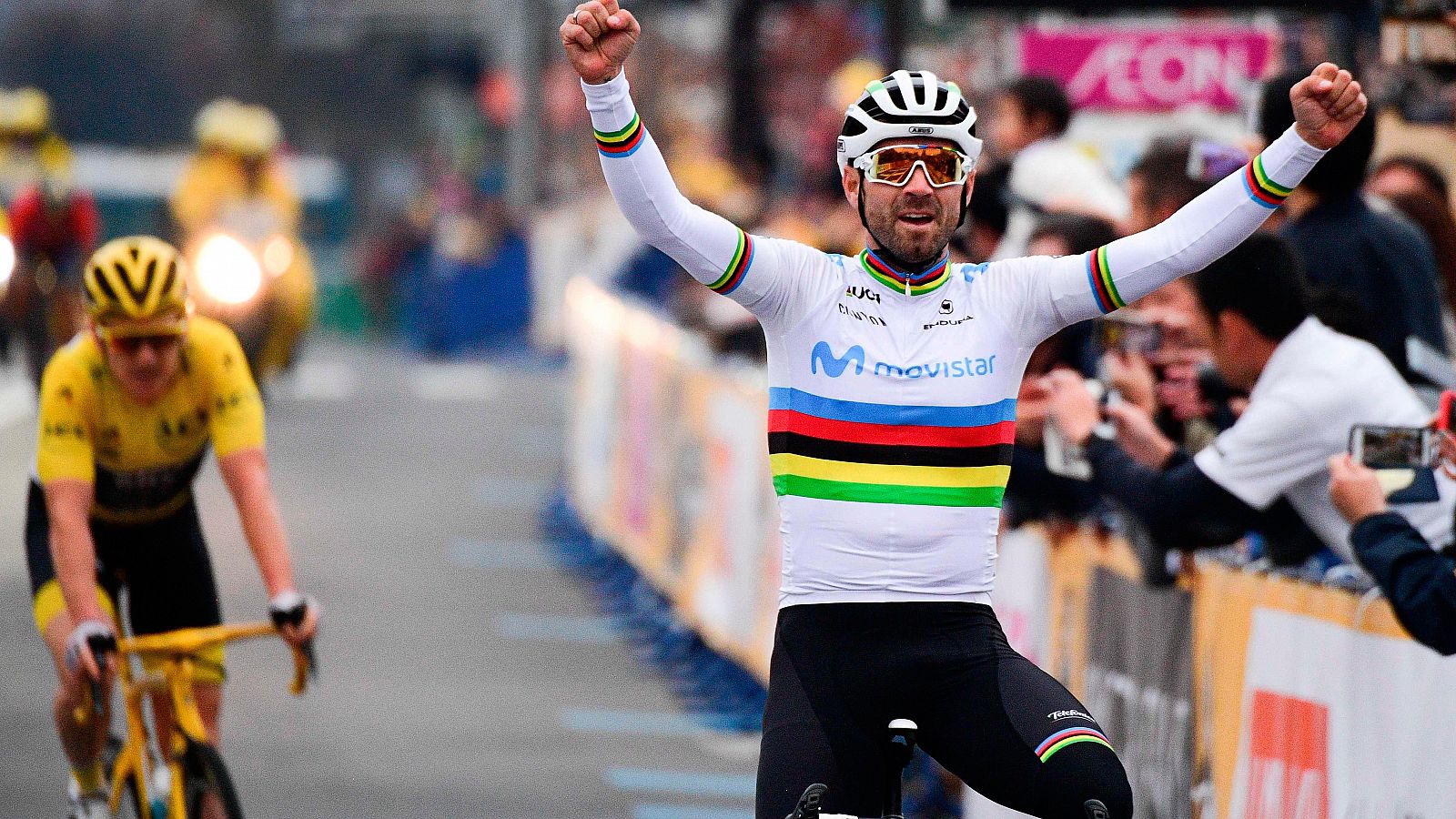 Valverde ya gana de 'arcoíris'