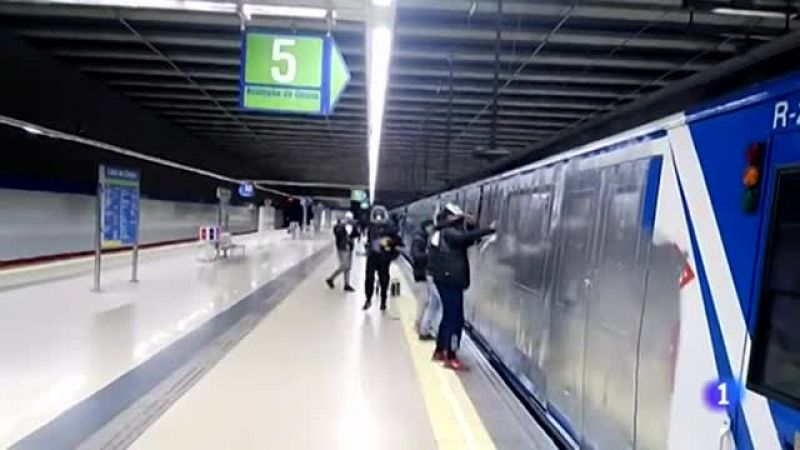 Detenido uno de los grafiteros que participó en el ataque al Metro de Madrid