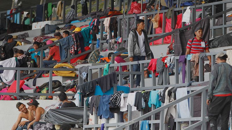 La caravana de migrantes, en Ciudad de México