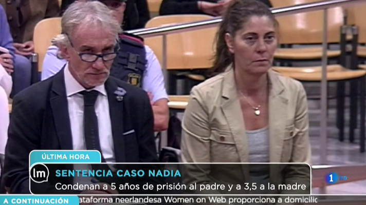 Condenan a 5 y 3 años de prisión a los padres de Nadia