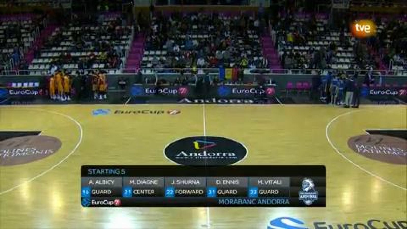 Baloncesto en RTVE: Eurocup 6ª jornada: Morabanc Andorra - Galatasaray Istanbul | RTVE Play