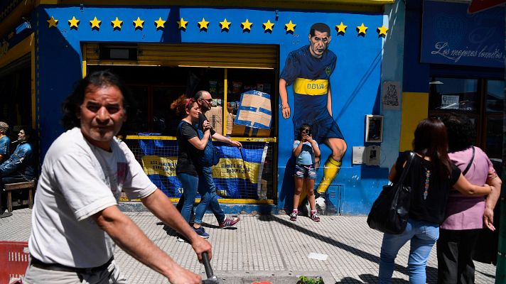 Telediario 1 - Boca-River, una final sin afición rival
