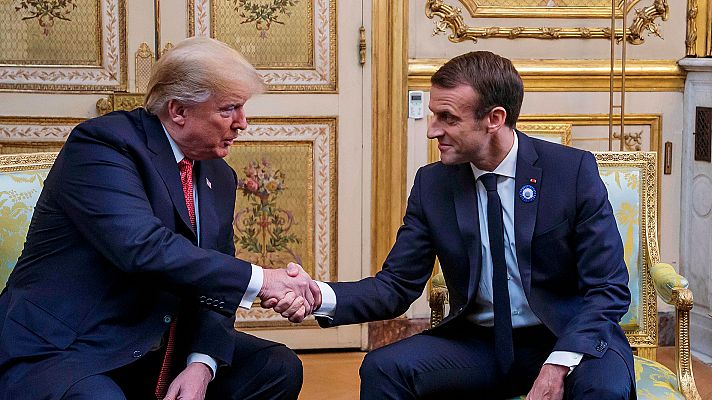 Trump y Macron piden a Europa más aportación a defensa