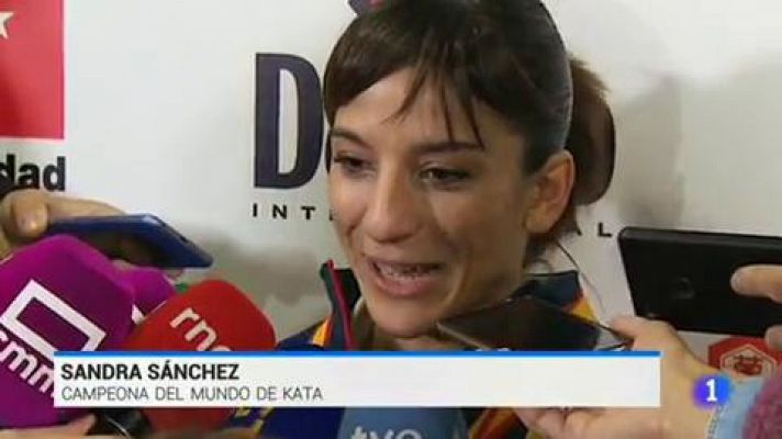 Telediario 1 - Sandra Sánchez: "No se puede estar mejor con 37 años"