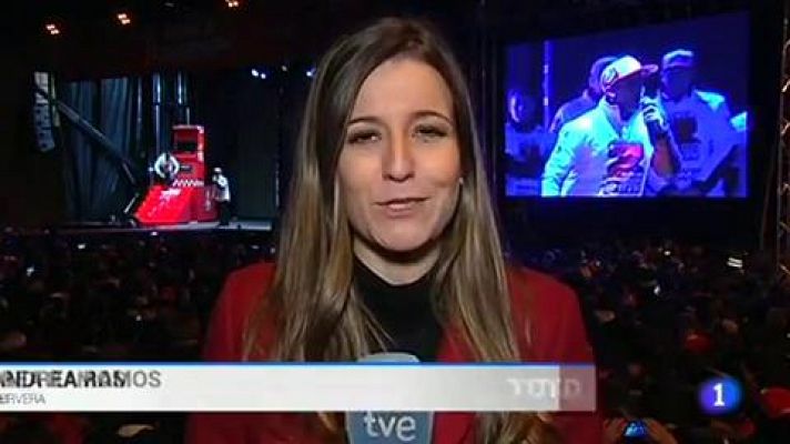 Telediario 1 - Marc Márquez celebra su séptimo Mundial con su Cervera natal