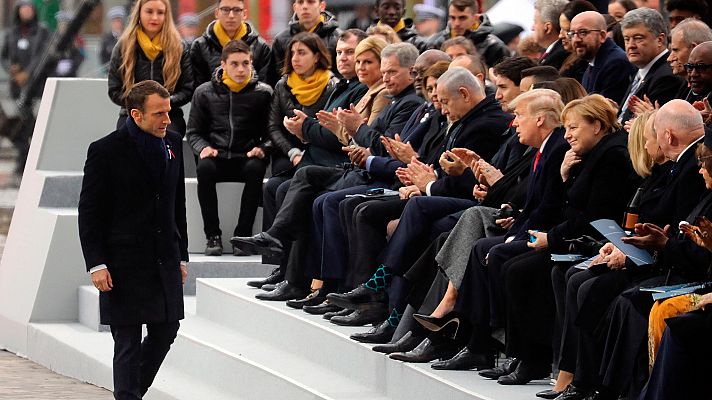 Ceremonia en París por el centenario de la I Guerra Mundial