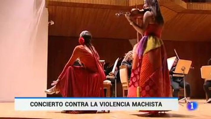 Telediario 1 - Concierto contra la violencia machista
