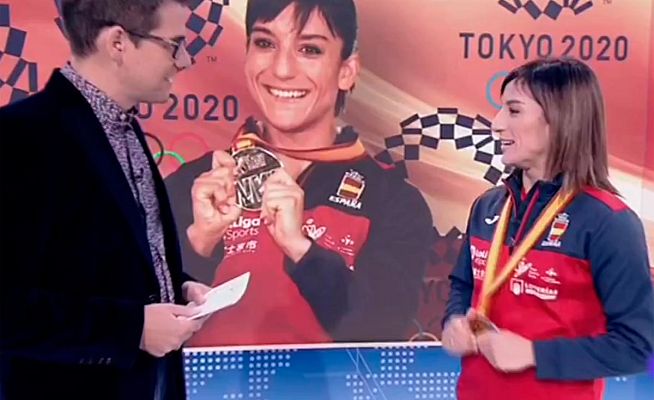 Telediario 1 - Sandra Sánchez y la clave de su oro: "No te canses de intentarlo"