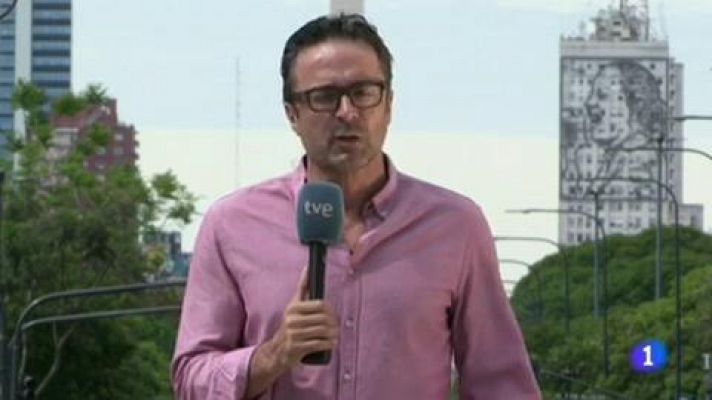 Telediario 1 - La lluvia aplaza el 'Superclásico' Boca - River