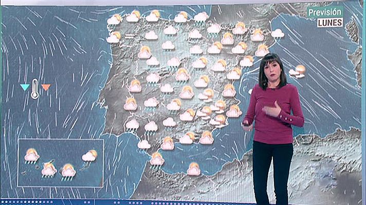 El tiempo - Precipitaciones localmente fuertes en el centro peninsular