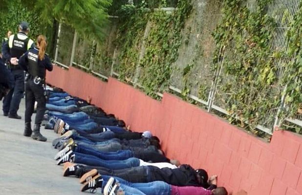 Telediario 1 - Investigan si la pelea entre ultras del Hércules y el Castellón se concertó por Internet