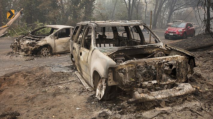 Telediario 1 - La cifra de muertos en los incendios de California asciende a 42
