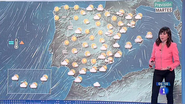 El tiempo - Tiempo estable en la Península y Baleares y probables lluvias en el noreste y en el Estrecho