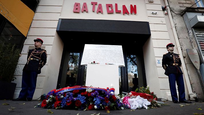 Telediario 1 - Tercer aniversario del ataque a la sala Bataclan de París