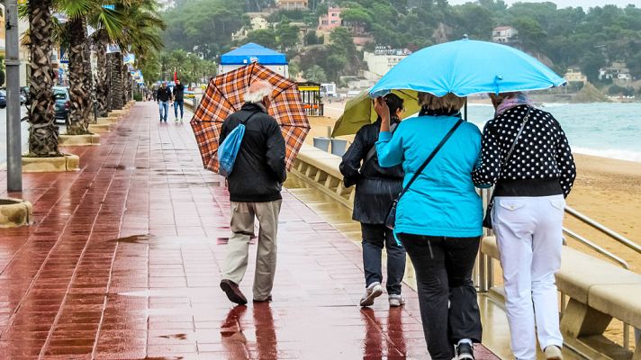 El tiempo - Precipitaciones en Málaga, Girona, Comunidades de Valencia y Murcia