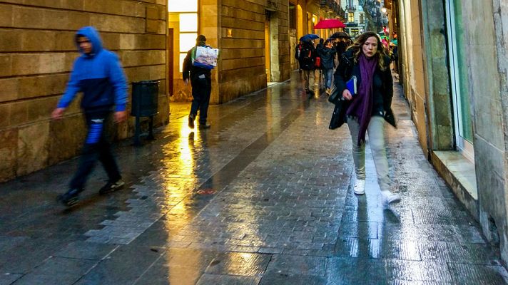 Lluvias fuertes en la Comunidad Valenciana y Cataluña