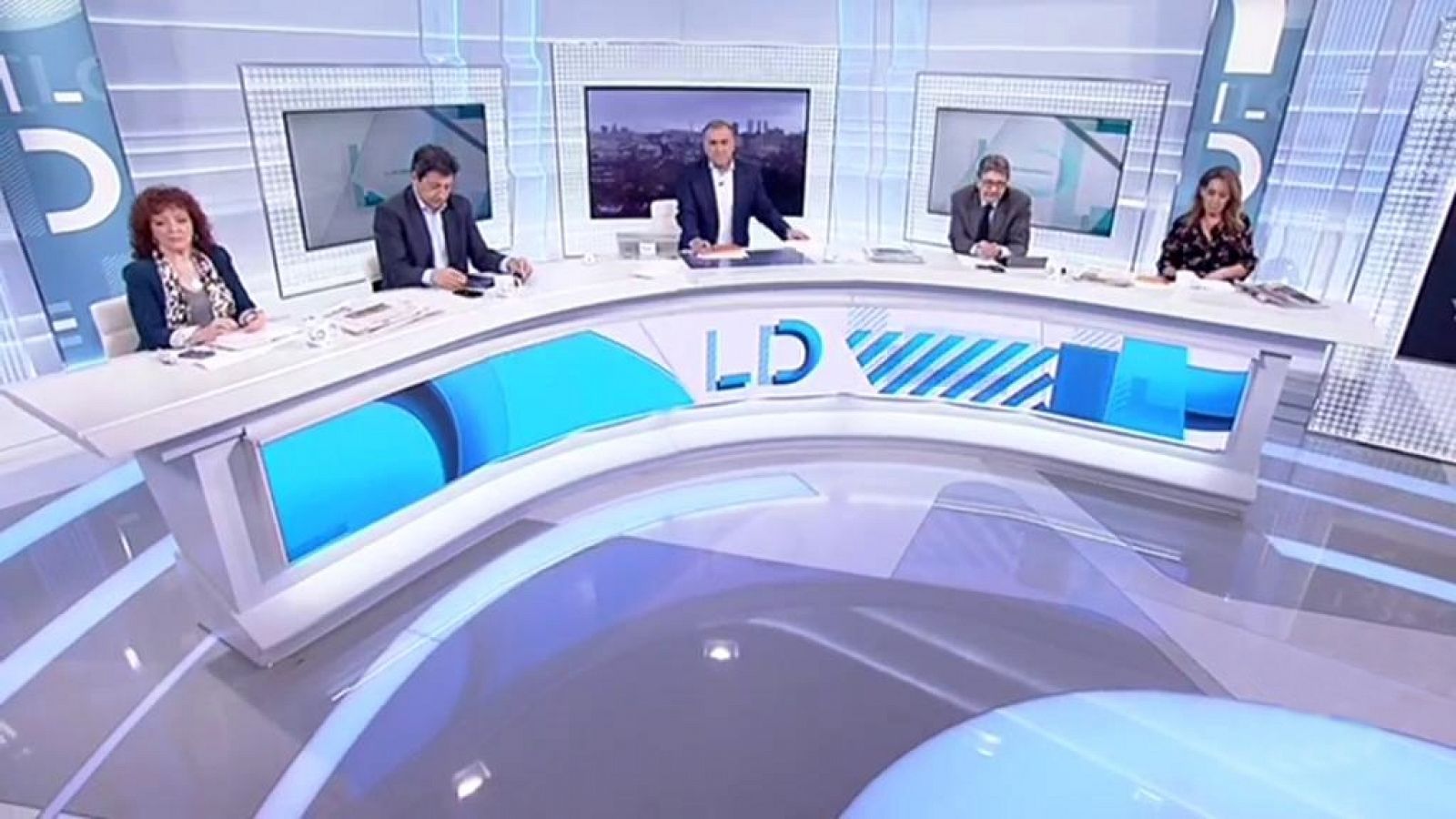 Los desayunos de TVE - Susana Díaz (PSOE);  Juanma Moreno (PP); Antonio Maíllo (Ciudadanos); y Juan Marín (Adelante Andalucía)